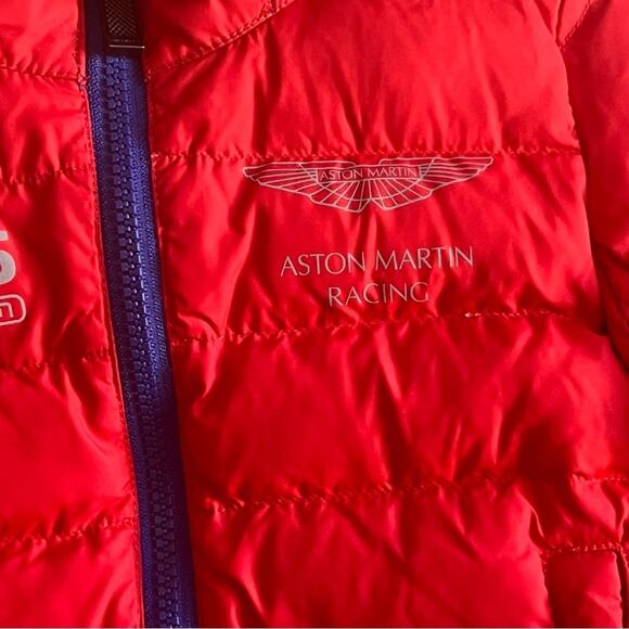 Hackett London Aston Martin Racing Red Down Puffer Jacket Toddler Size 24 months - Picture 13 of 16